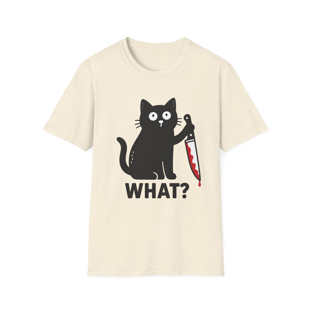 Suspicious Black Cat T-Shirt