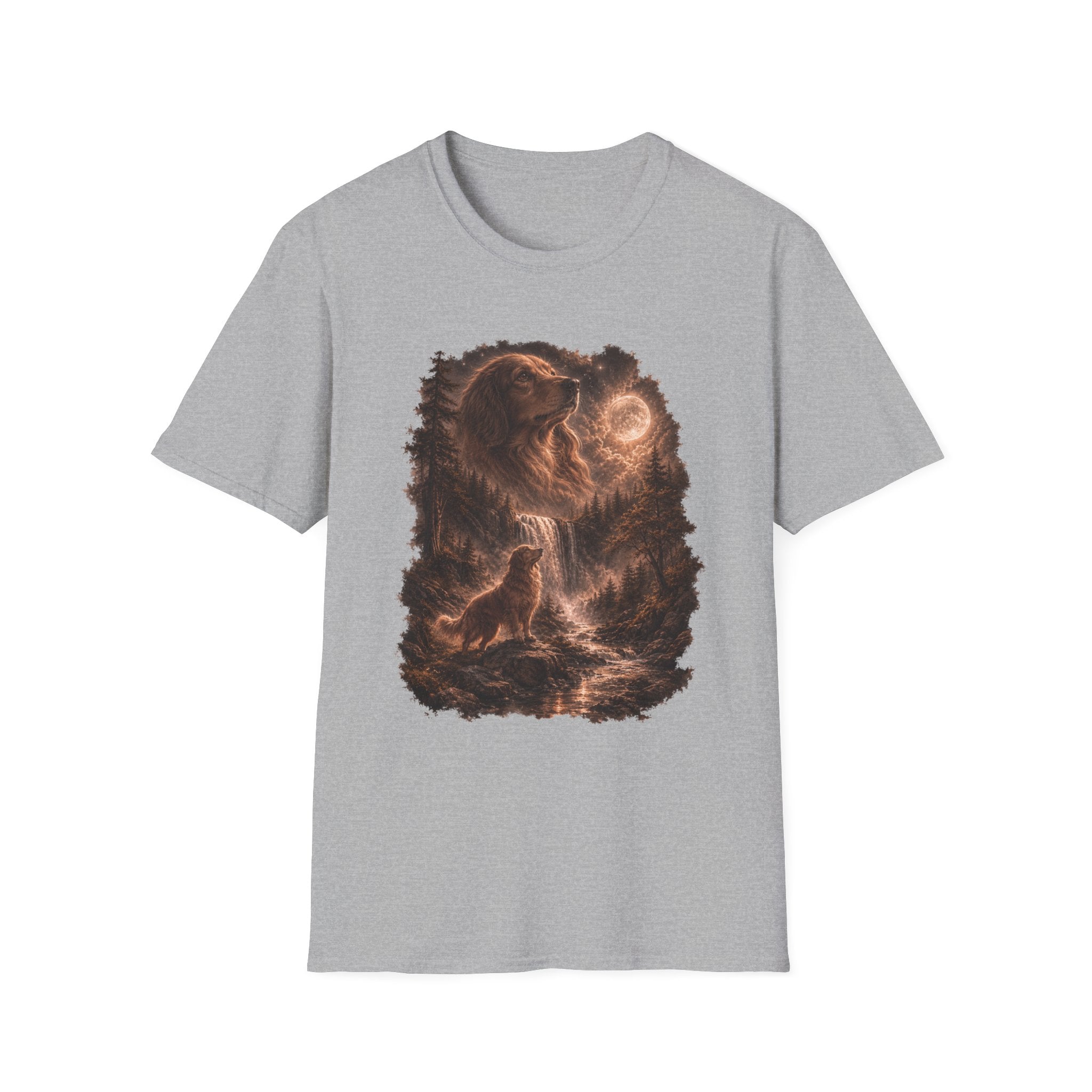 Dog Howling to the Moon T-Shirt