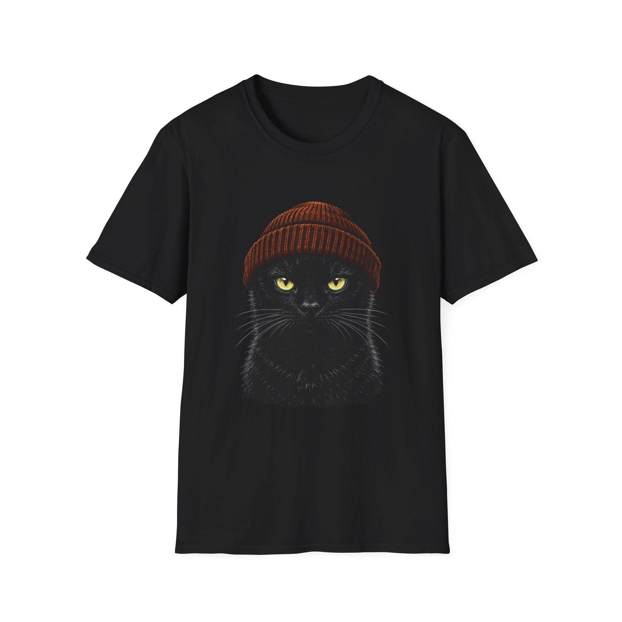 Beanie Black Cat T-Shirt