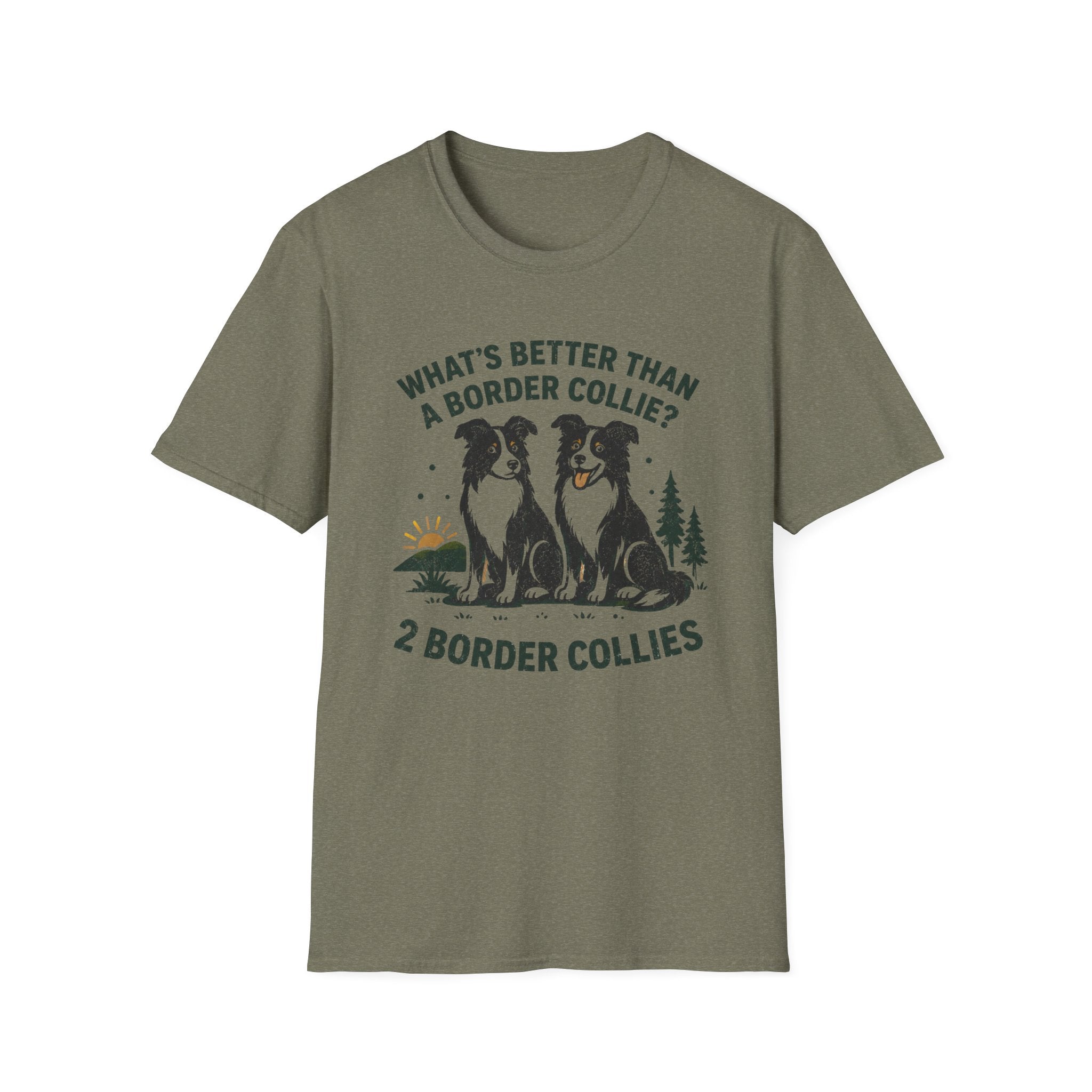 Two Border Collies, Obviously T-Shirt