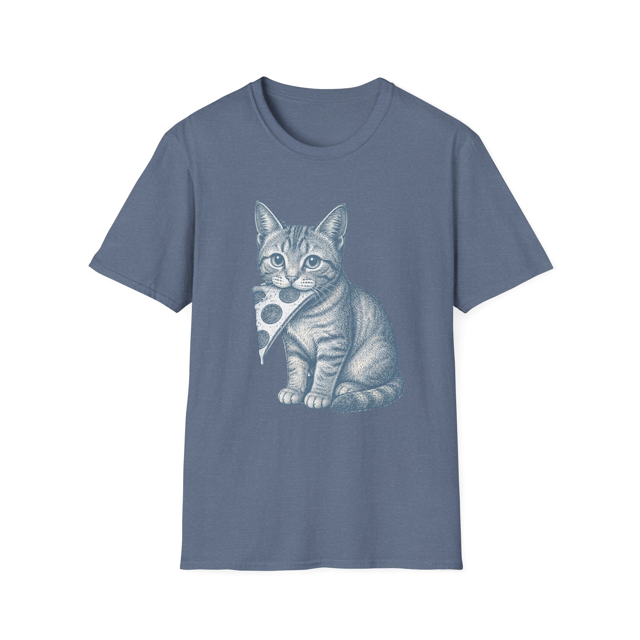 Pizza Thief Cat T-Shirt