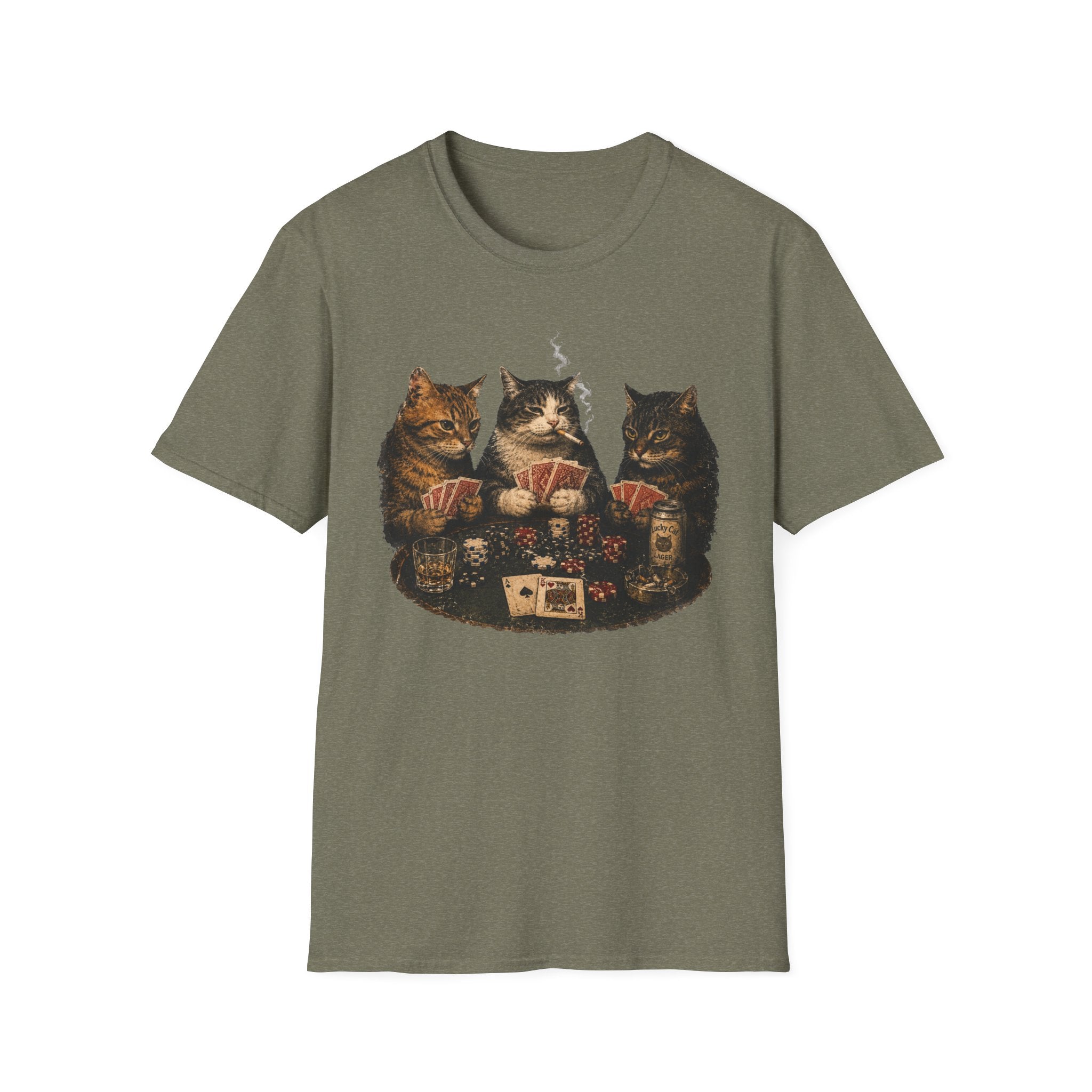 Poker Night Cats T-Shirt