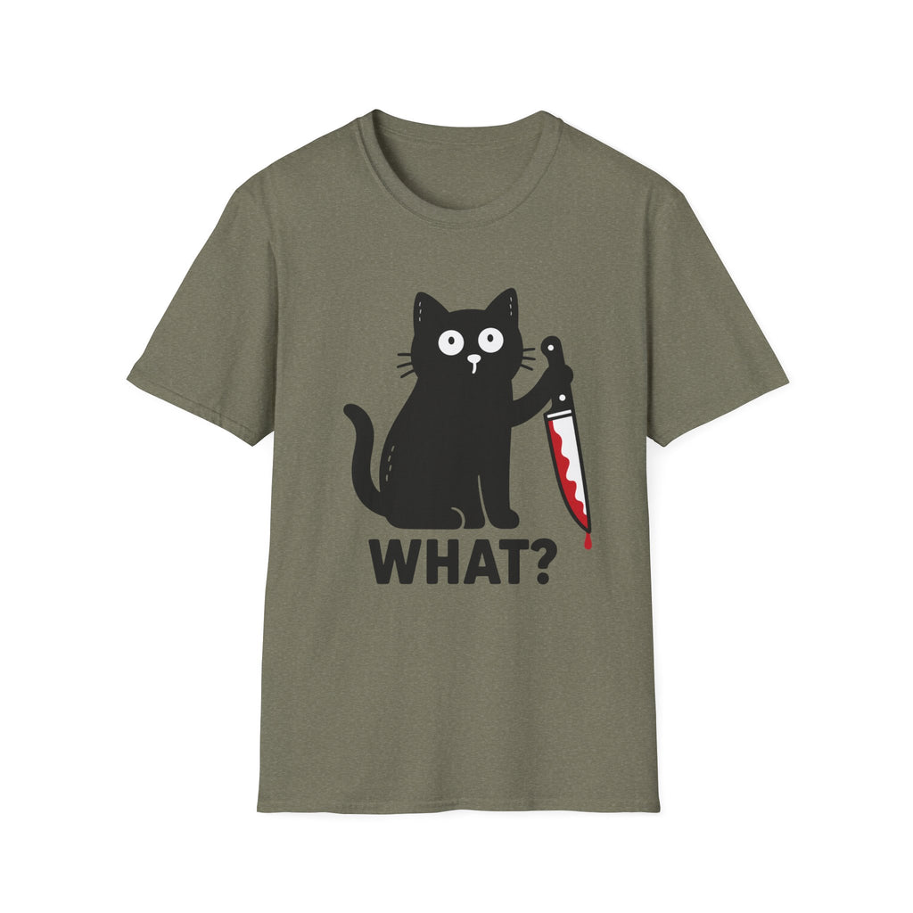 Suspicious Black Cat T-Shirt