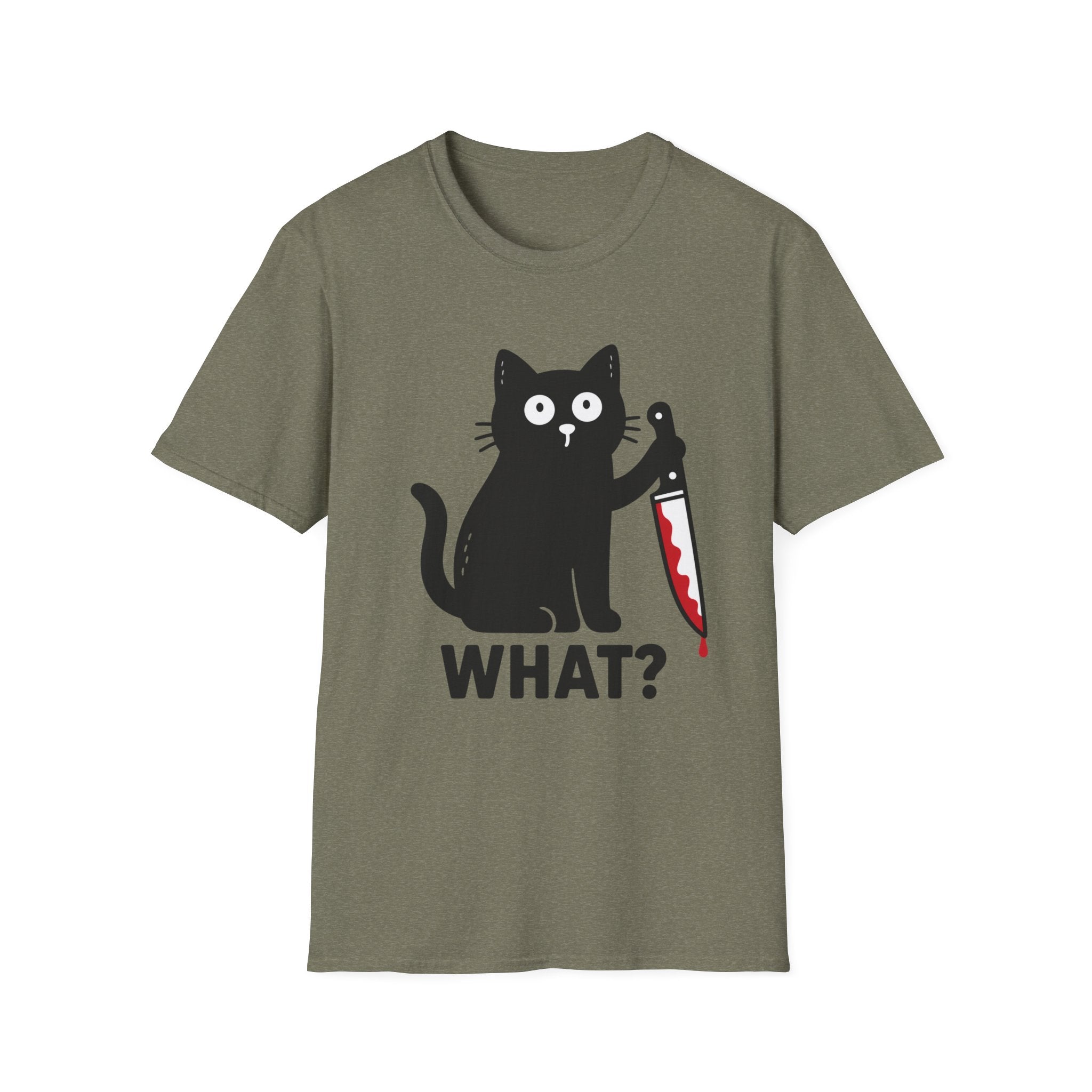 Suspicious Black Cat T-Shirt