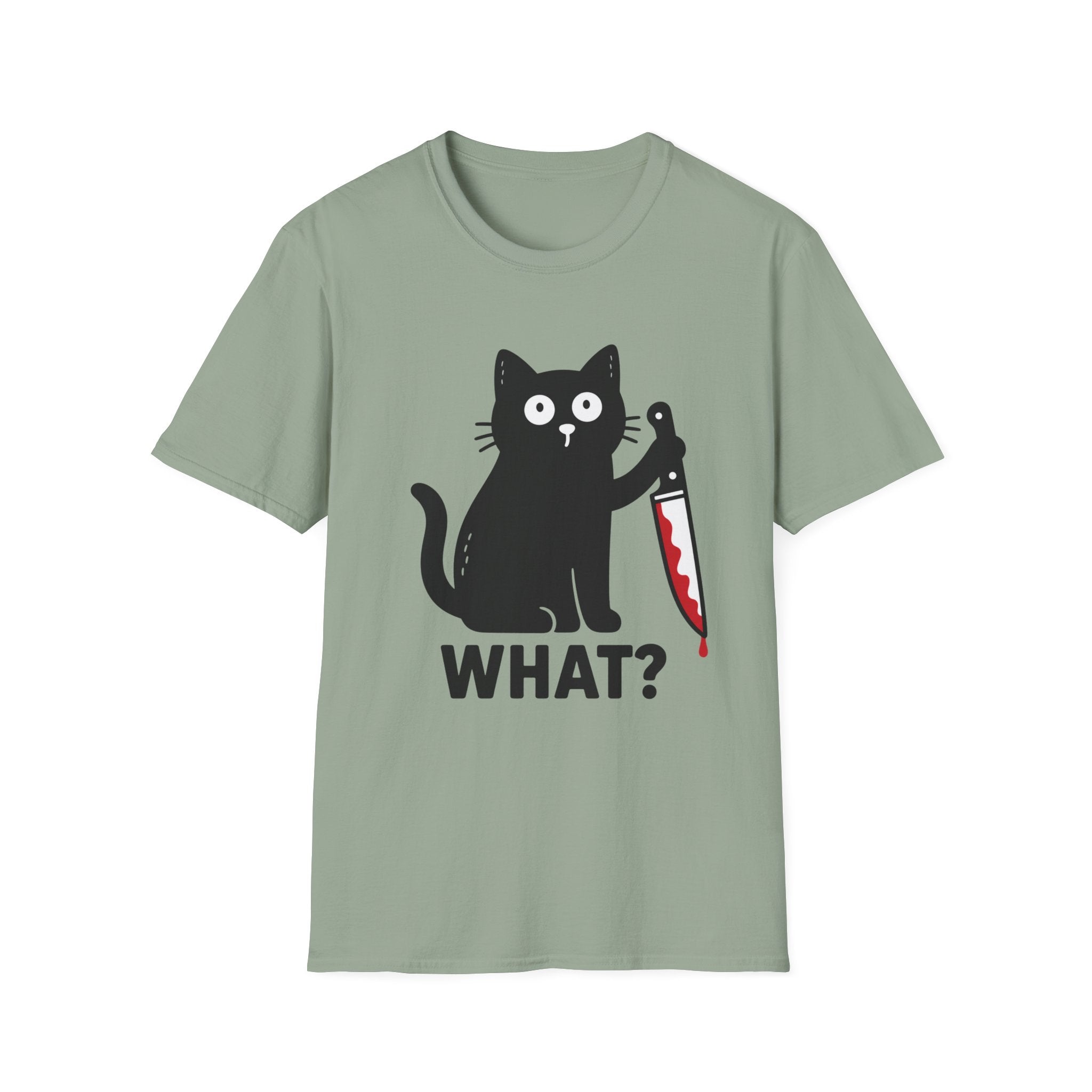 Suspicious Black Cat T-Shirt