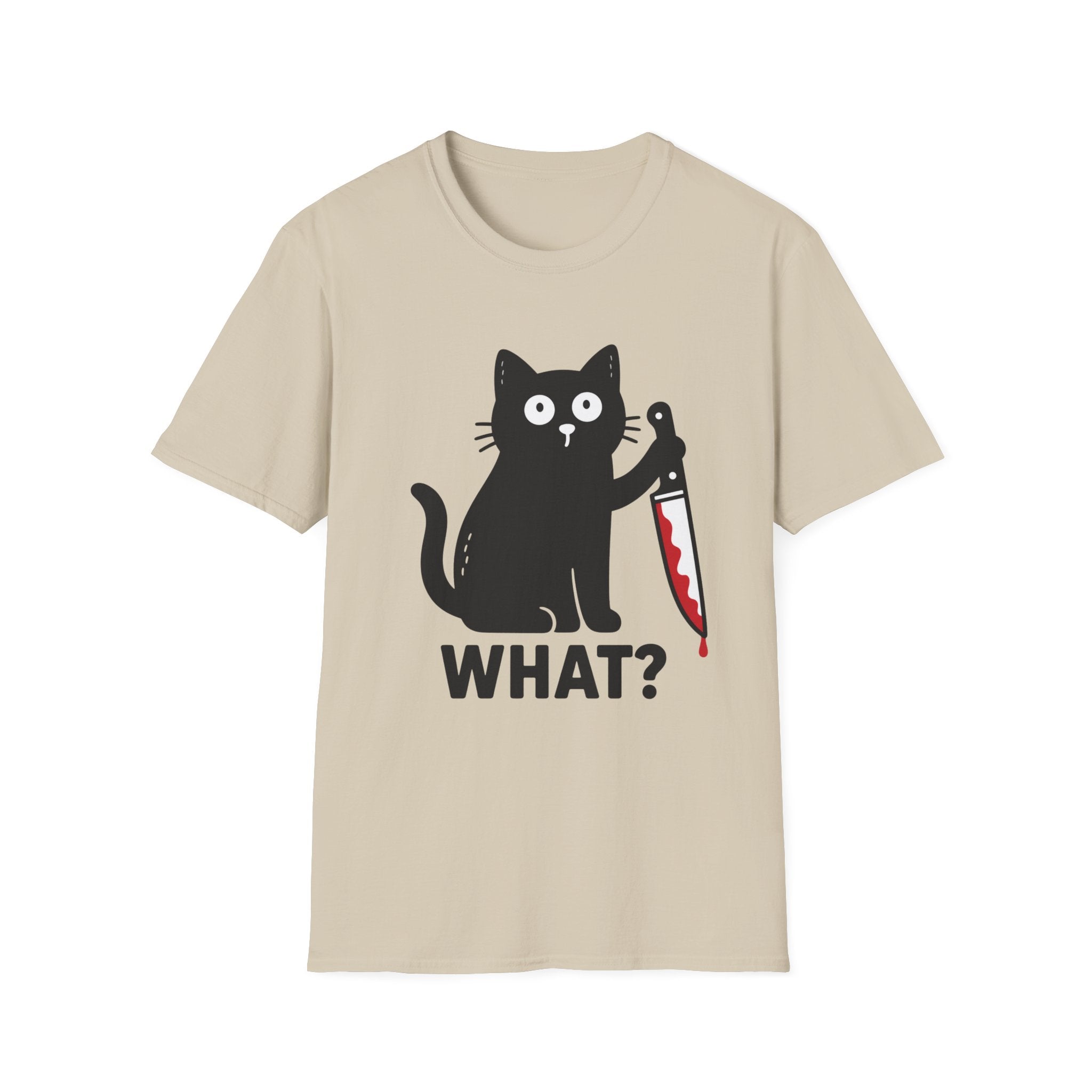 Suspicious Black Cat T-Shirt