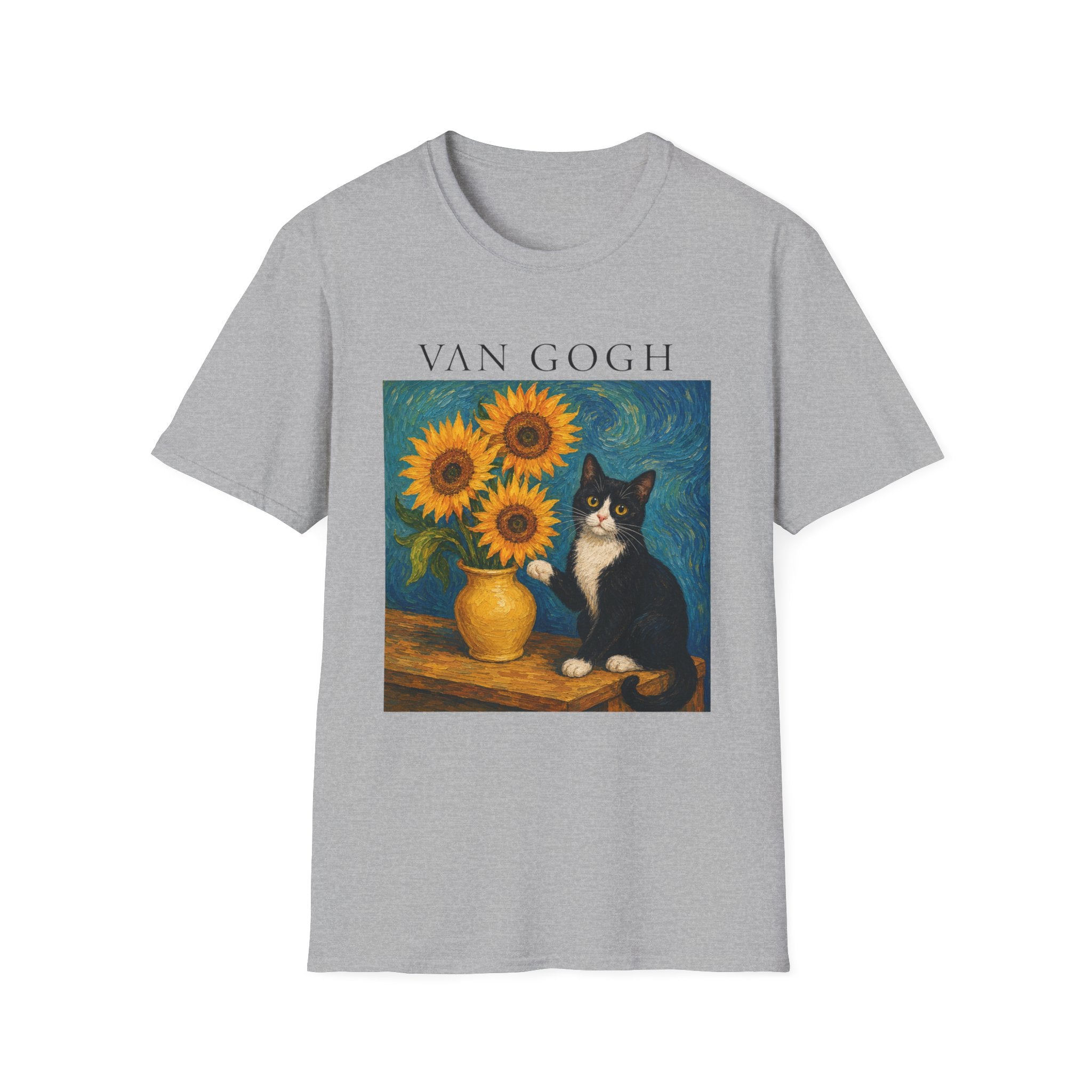 Van Gogh Cat T-Shirt