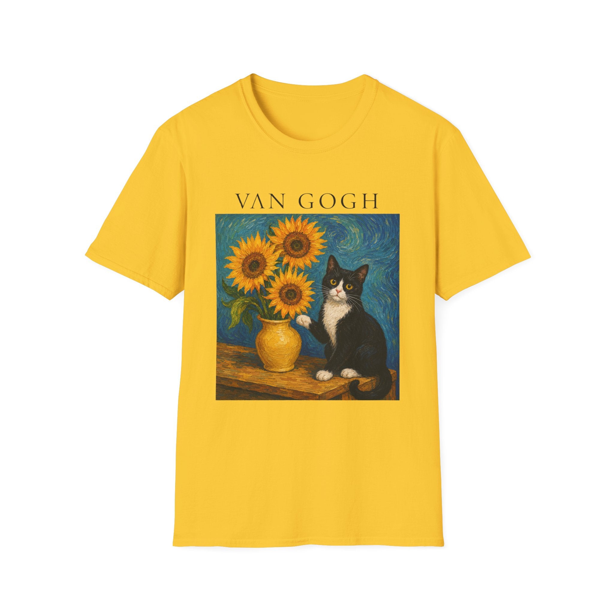 Van Gogh Cat T-Shirt