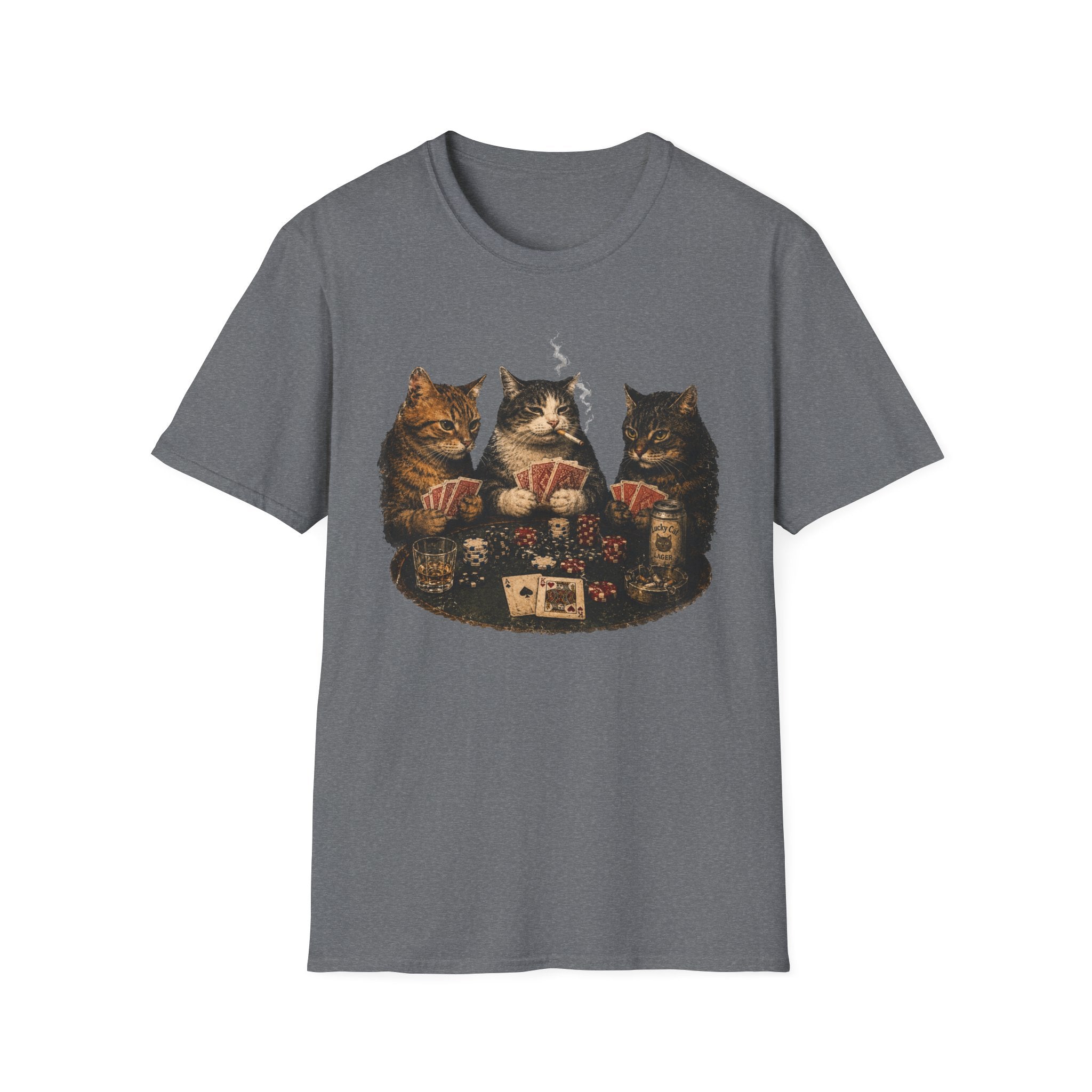 Poker Night Cats T-Shirt