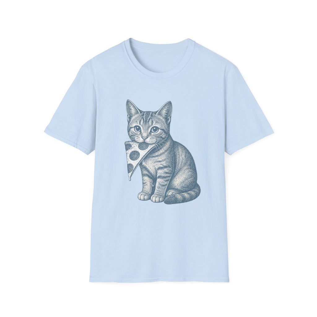 Pizza Thief Cat T-Shirt