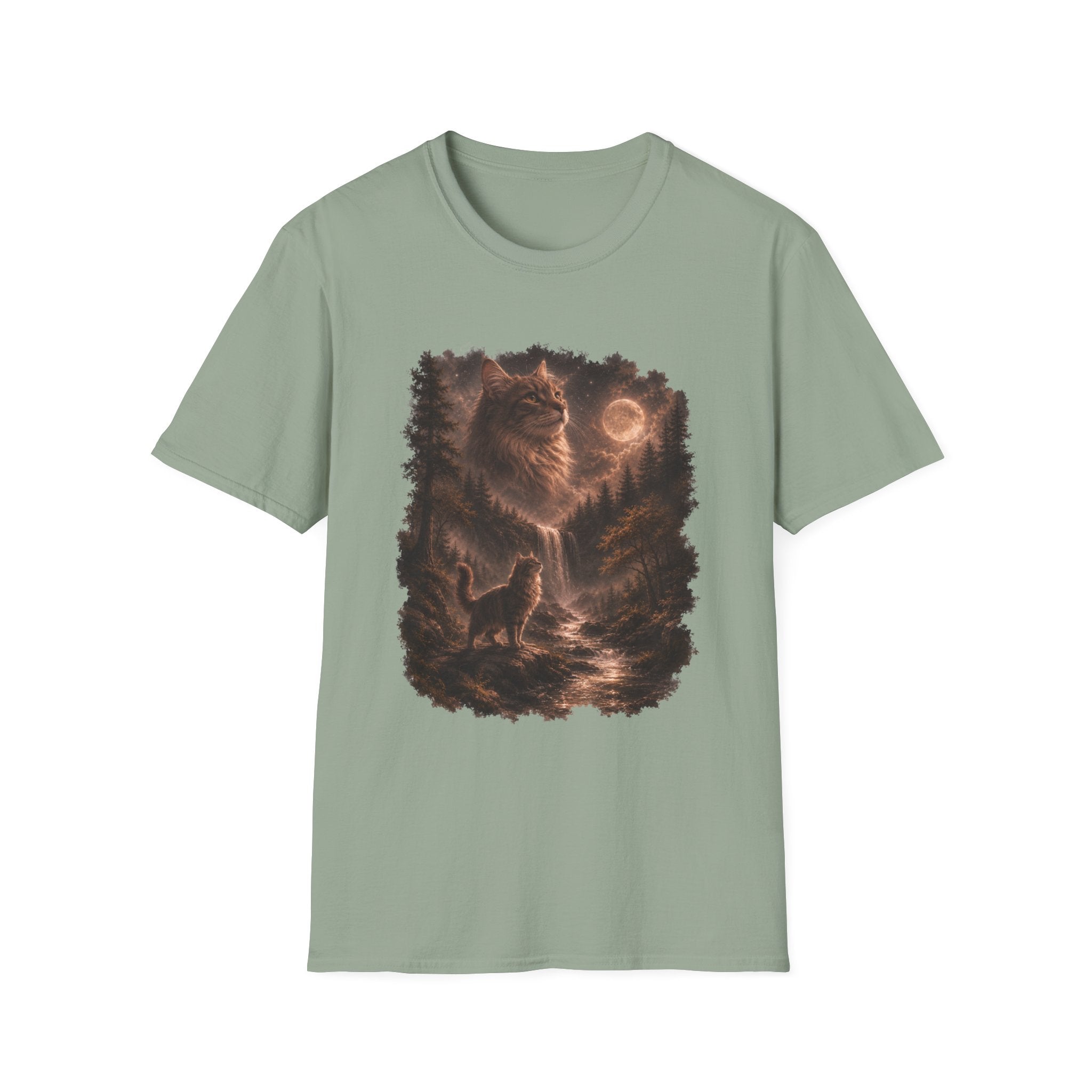 Moonlit Cat Spirit T-Shirt