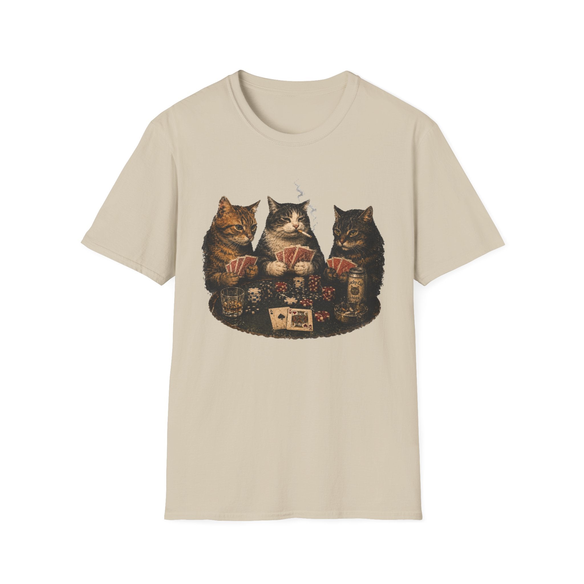 Poker Night Cats T-Shirt