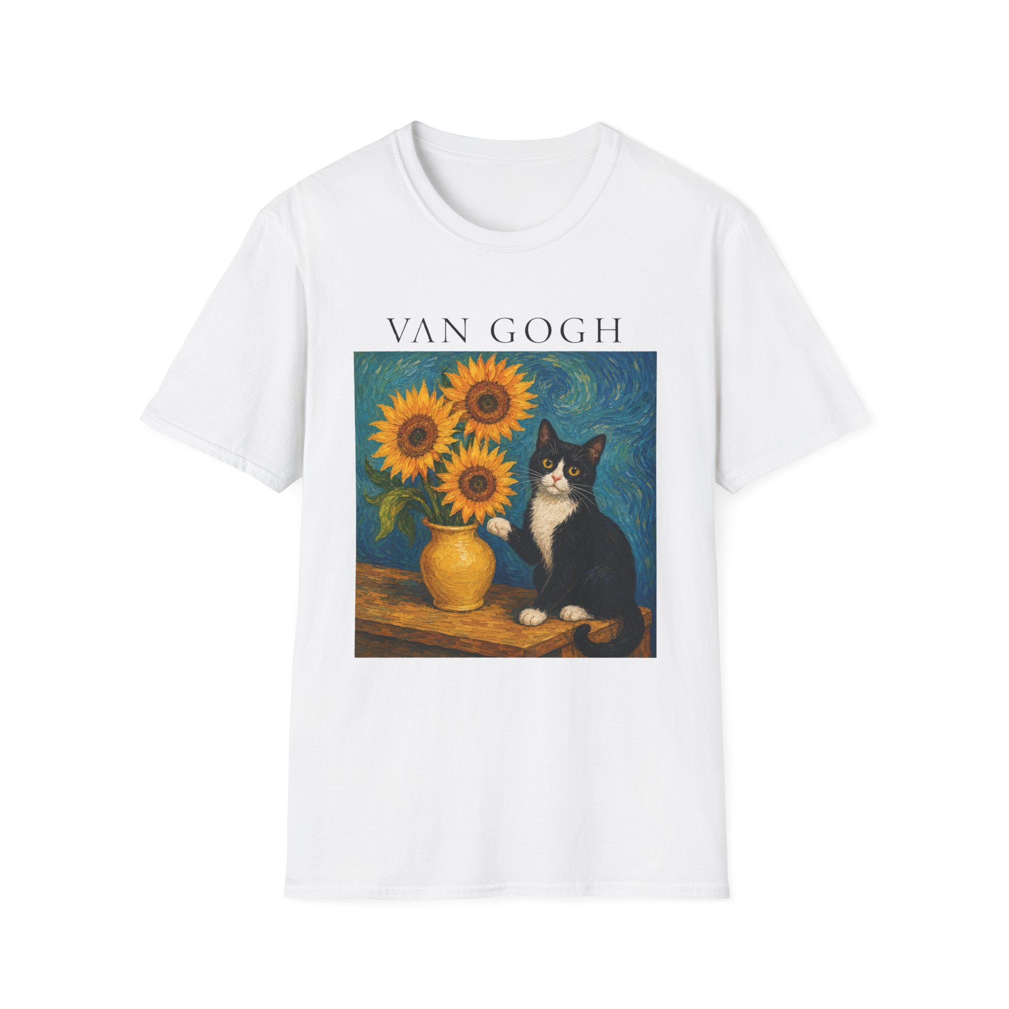 Van Gogh Cat T-Shirt