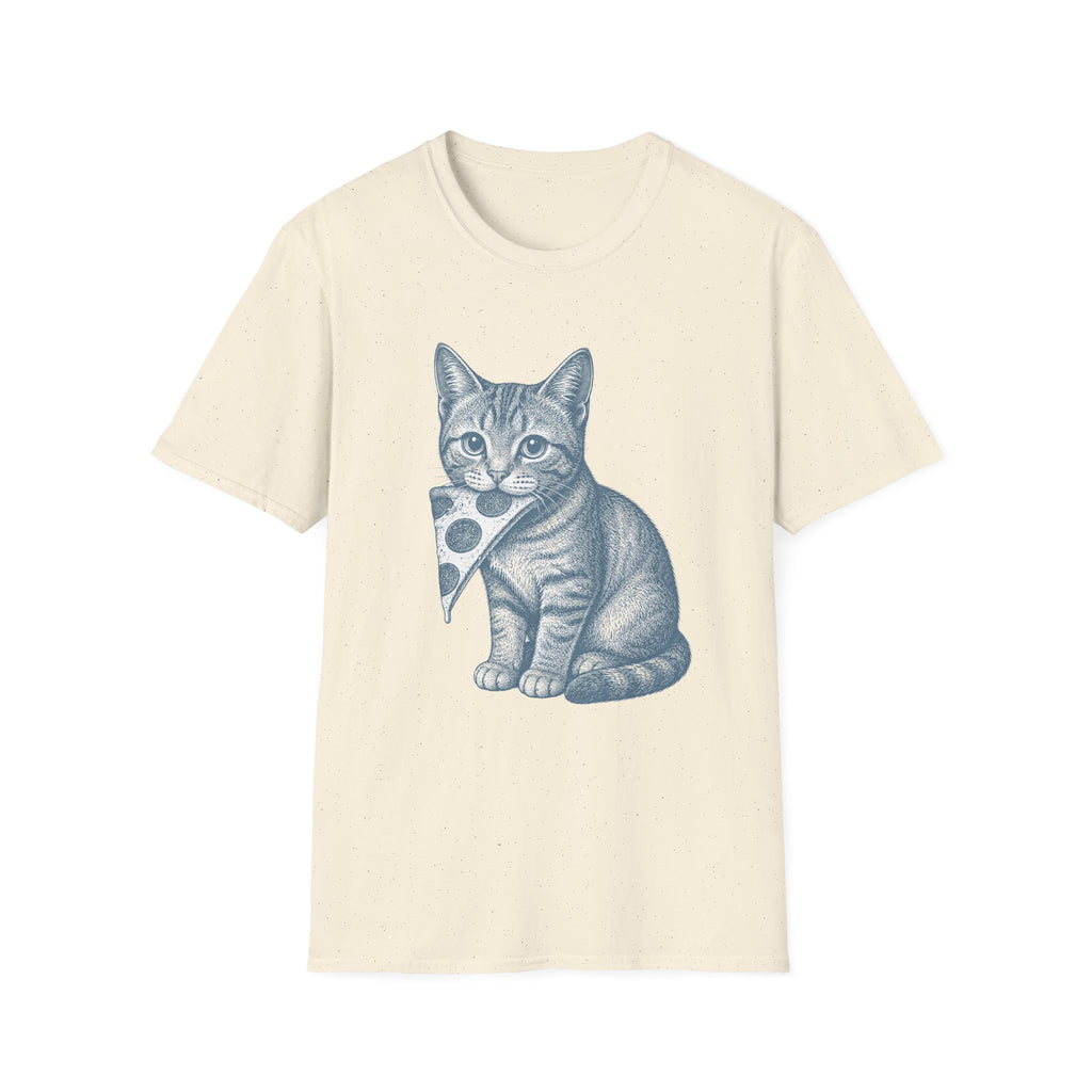 Pizza Thief Cat T-Shirt