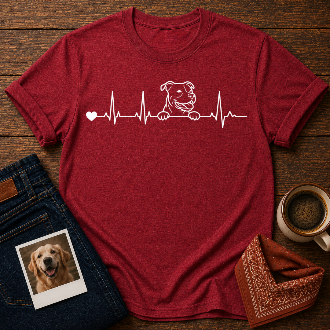 My Heart Beats Dog T-Shirt