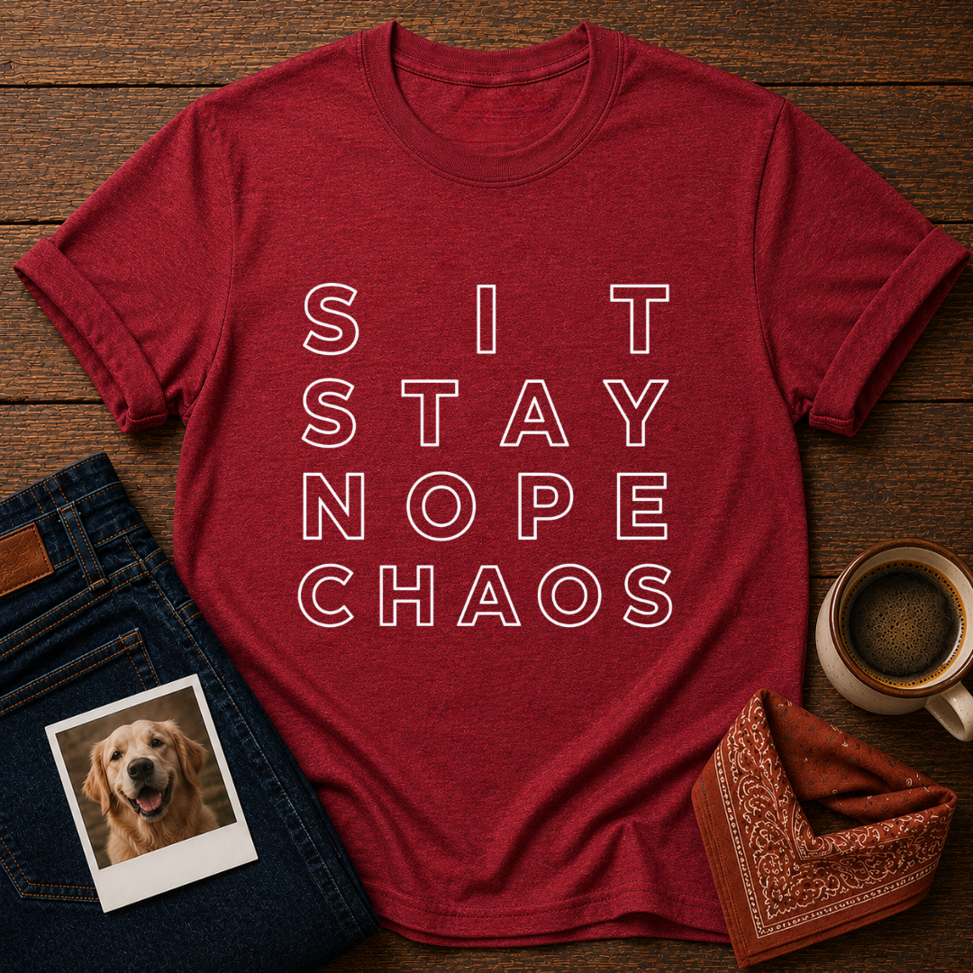 Sit, Stay, Nope T-Shirt