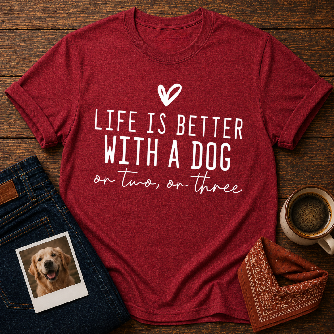 Life Is Better with a Dog T-Shirt
