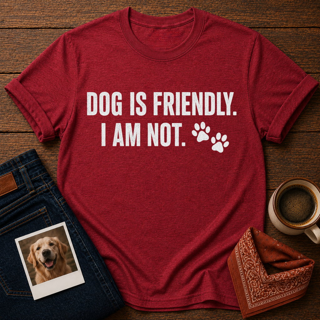 Dog Friendly, Human Not T-Shirt
