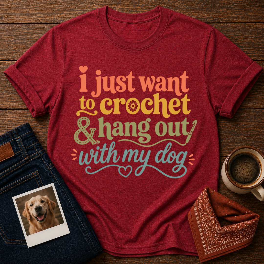 My Dog & My Crochet Era T-Shirt