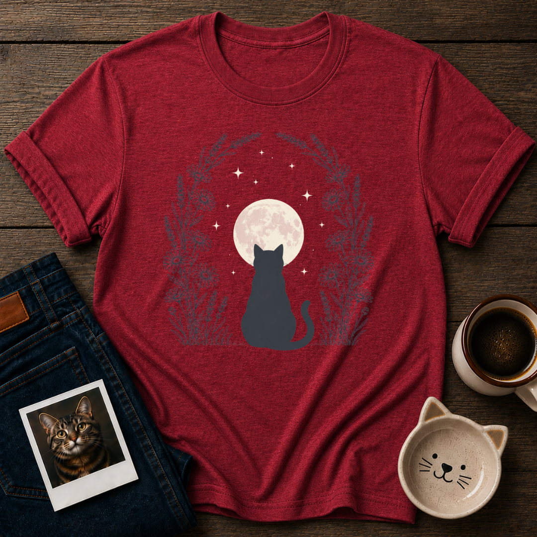 Midnight Moon Cat T-Shirt