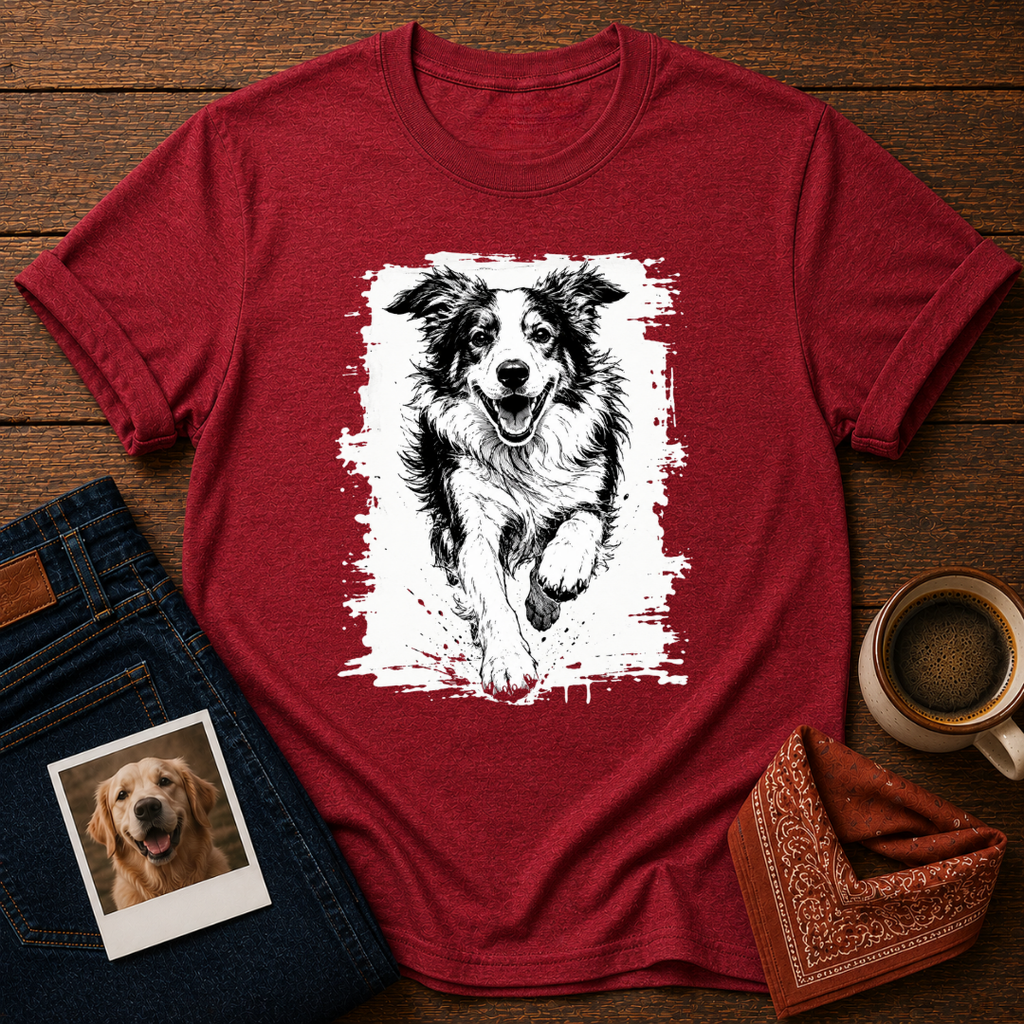Happy Border Collie Chaos T-Shirt