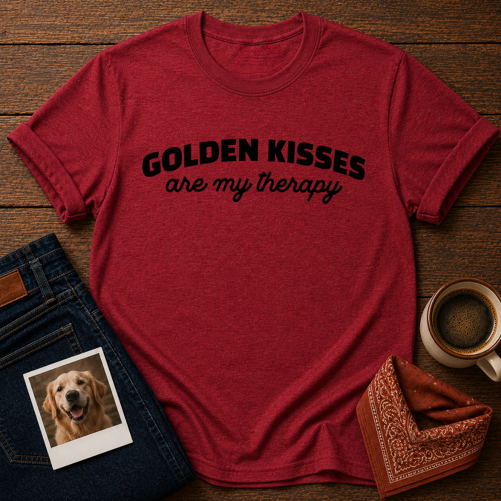 Golden Kisses Are Therapy T-Shirt