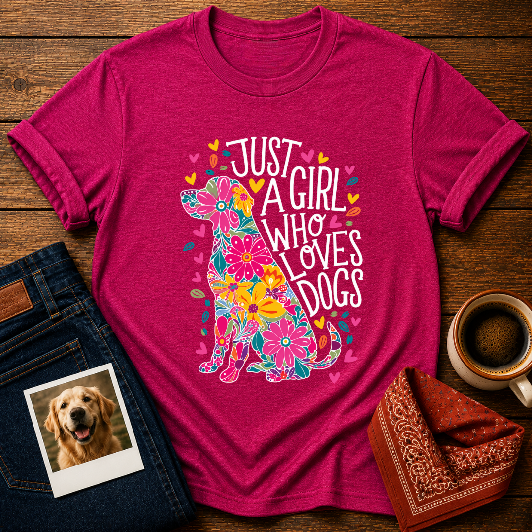 Just A Girl Who Loves Dogs T-Shirt