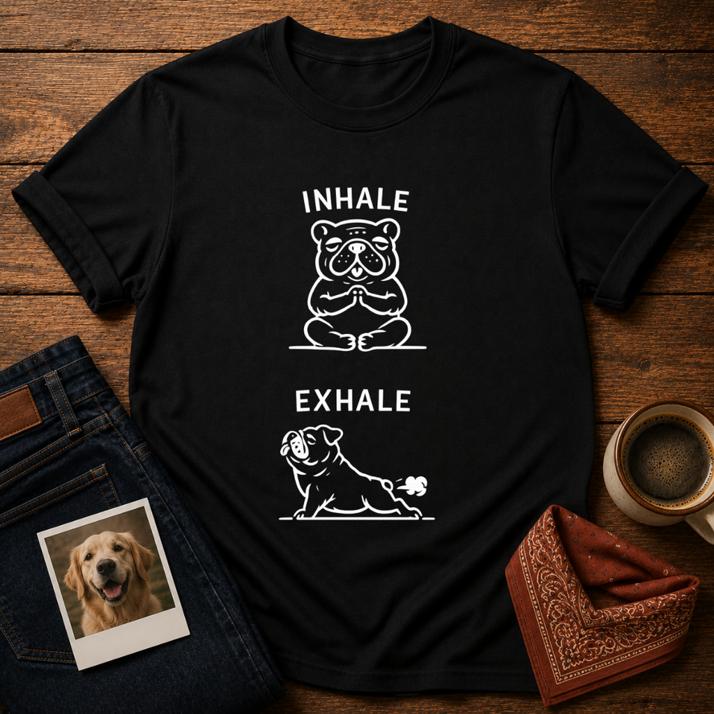 Inhale Exhale Bulldog T-Shirt
