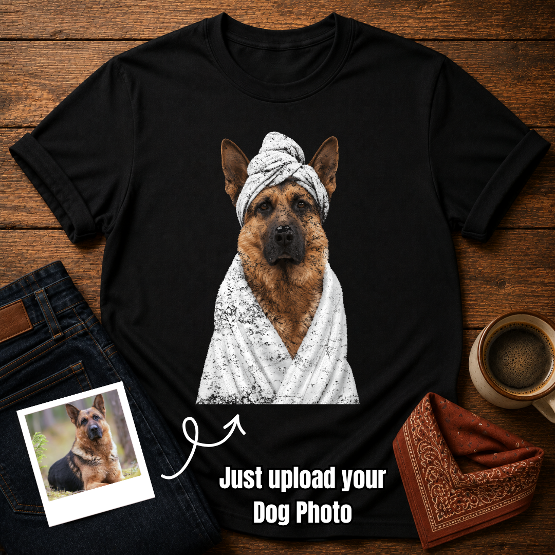 Custom Dog Photo Spa Day T-Shirt