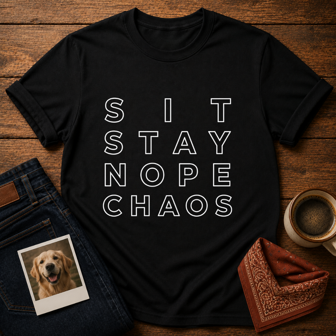 Sit, Stay, Nope T-Shirt