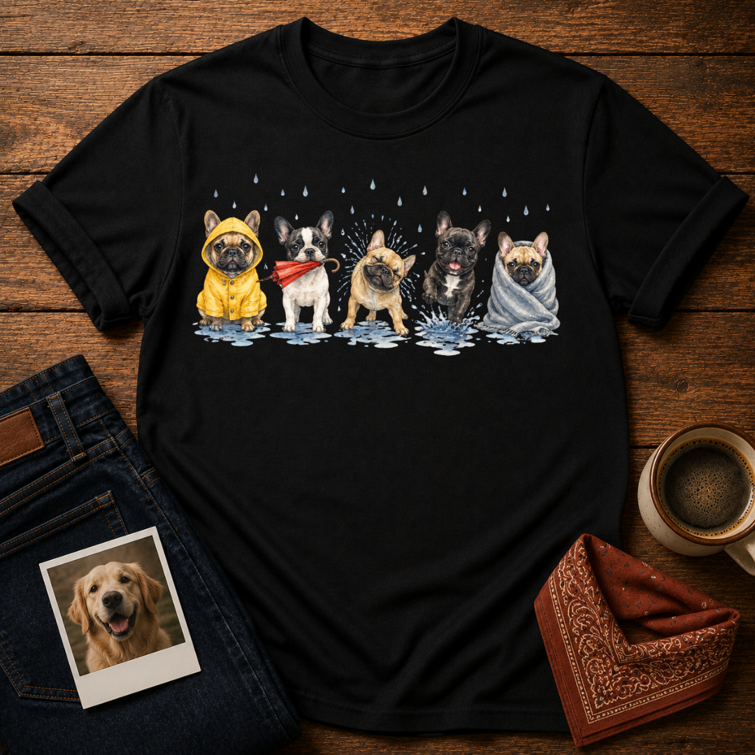 Frenchie Rainy Day T-Shirt
