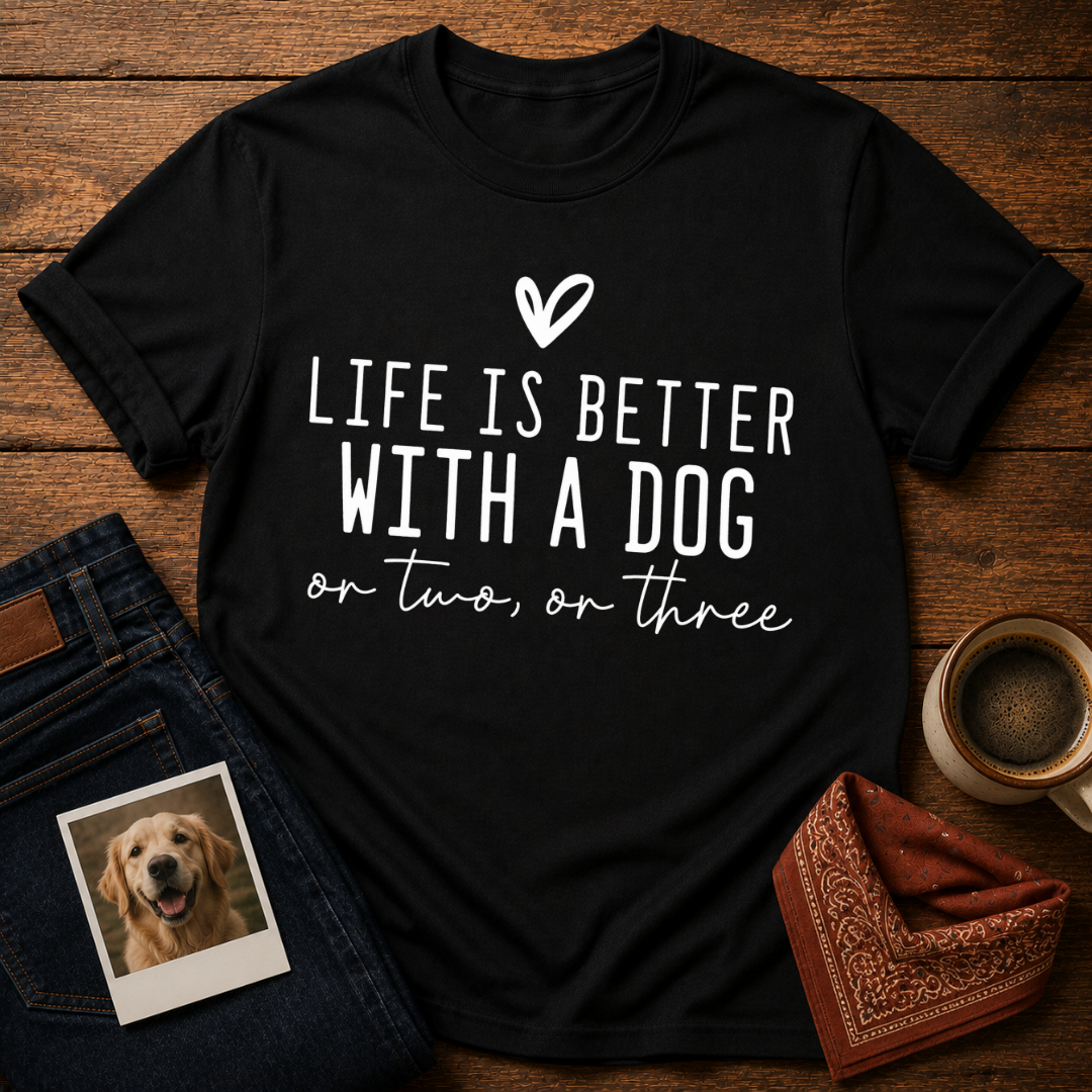 Life Is Better with a Dog T-Shirt