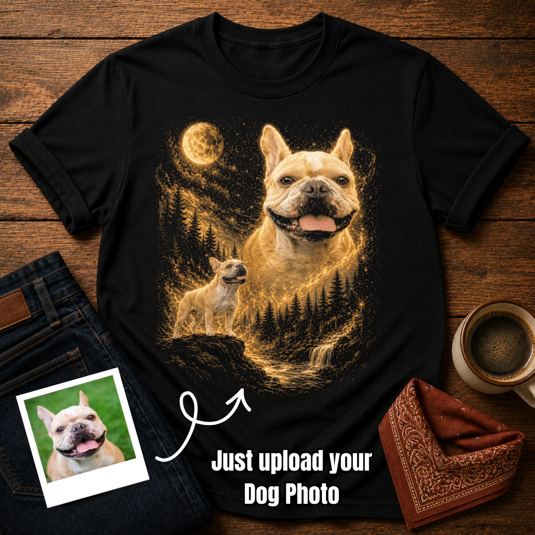 Custom Dog Moon T-Shirt