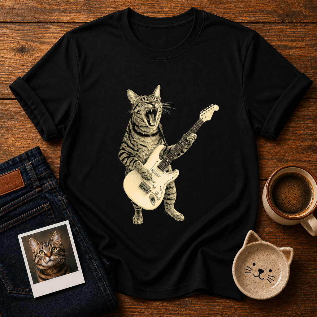 Rockstar Cat T-Shirt