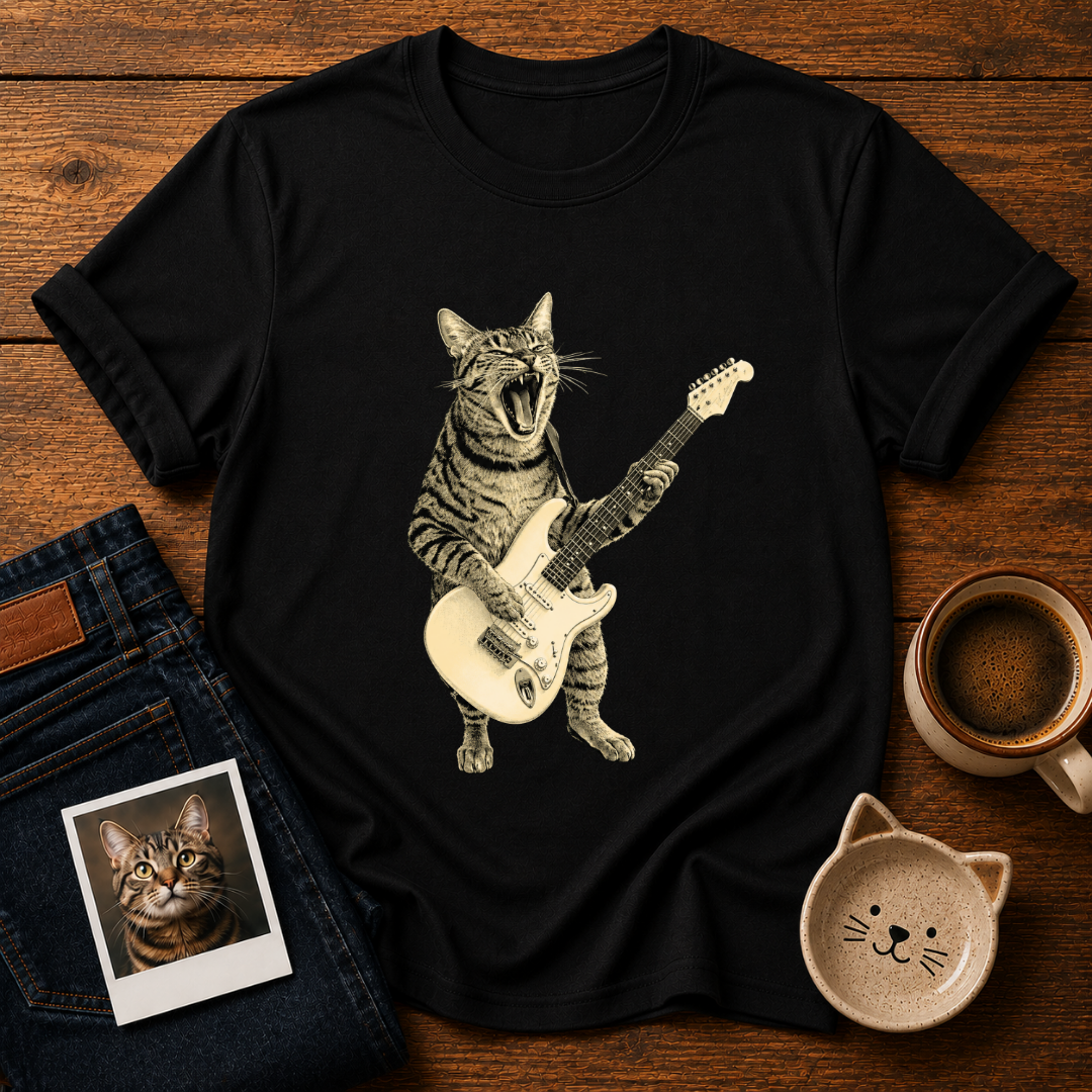 Rockstar Cat T-Shirt