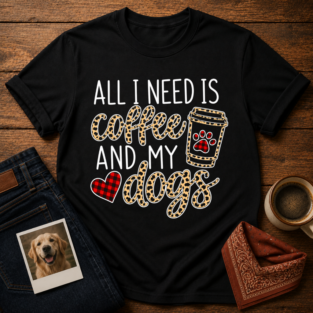 Coffee & Dogs, Obviously T-Shirt