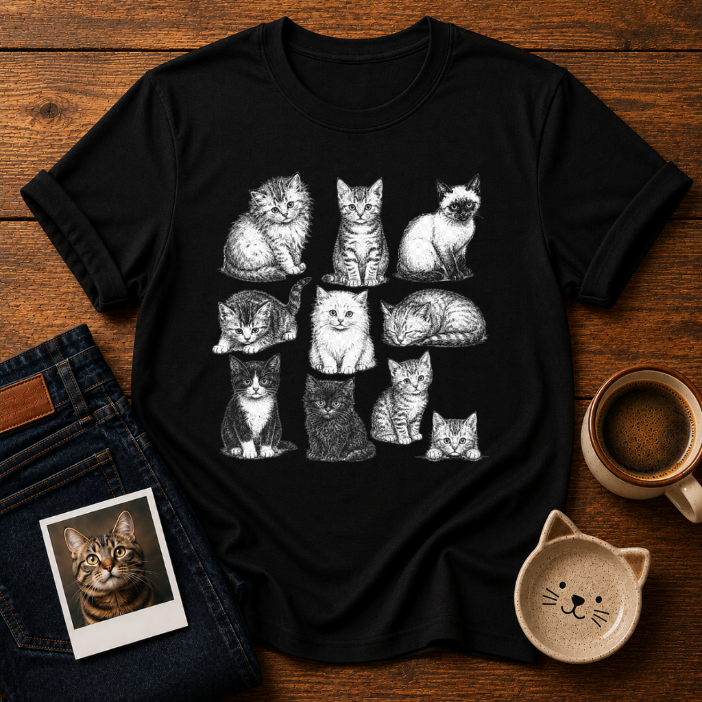 Cute Cats Collection T-Shirt