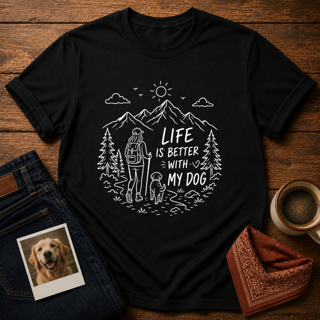 Life Better With Dog T-Shirt