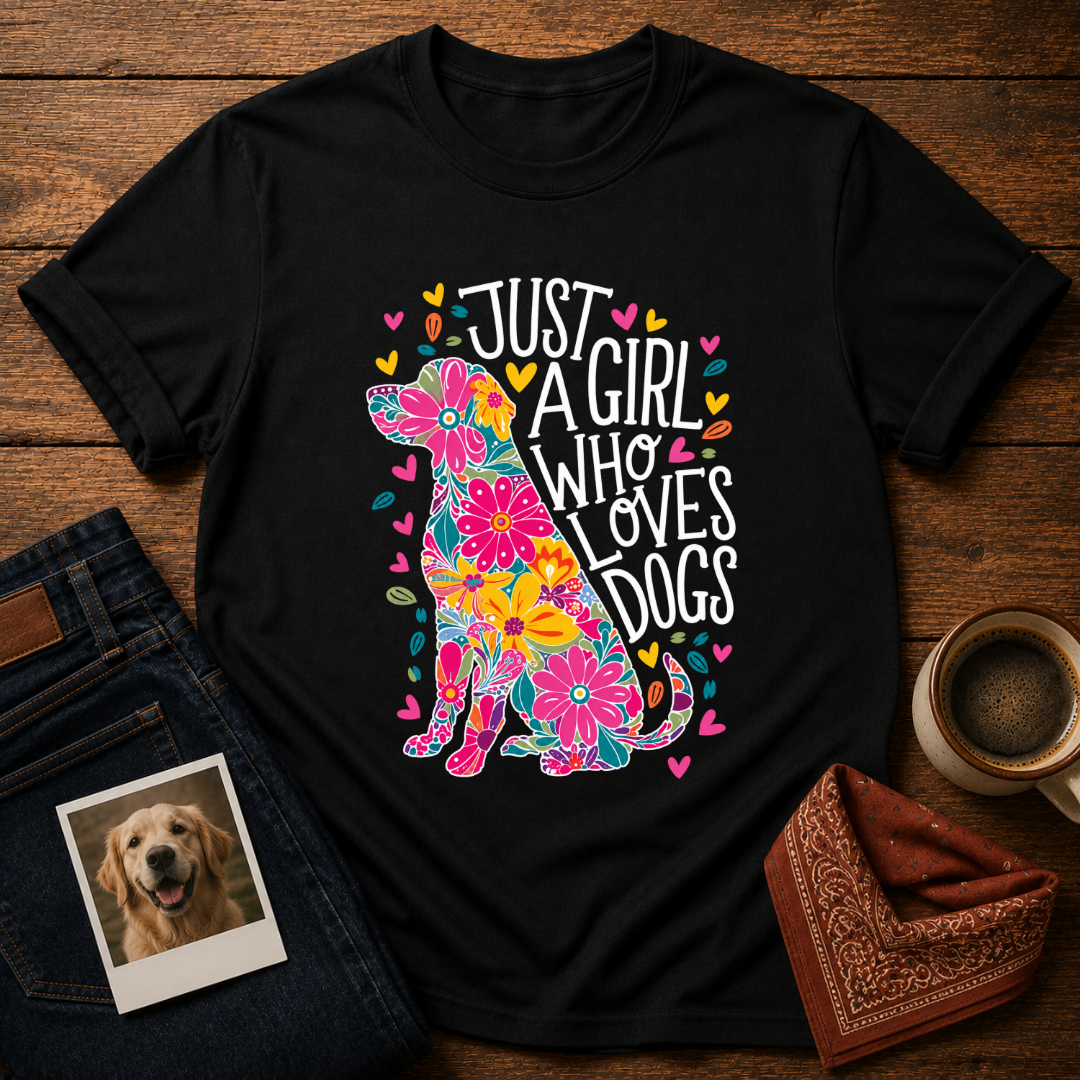 Just A Girl Who Loves Dogs T-Shirt