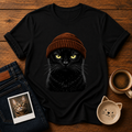 Beanie Black Cat T-Shirt