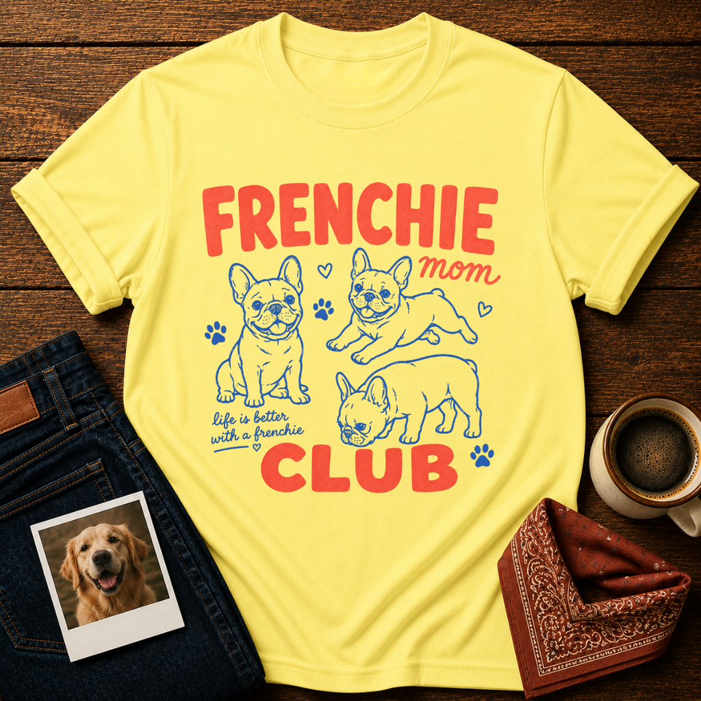 Frenchie Mom Club T-Shirt