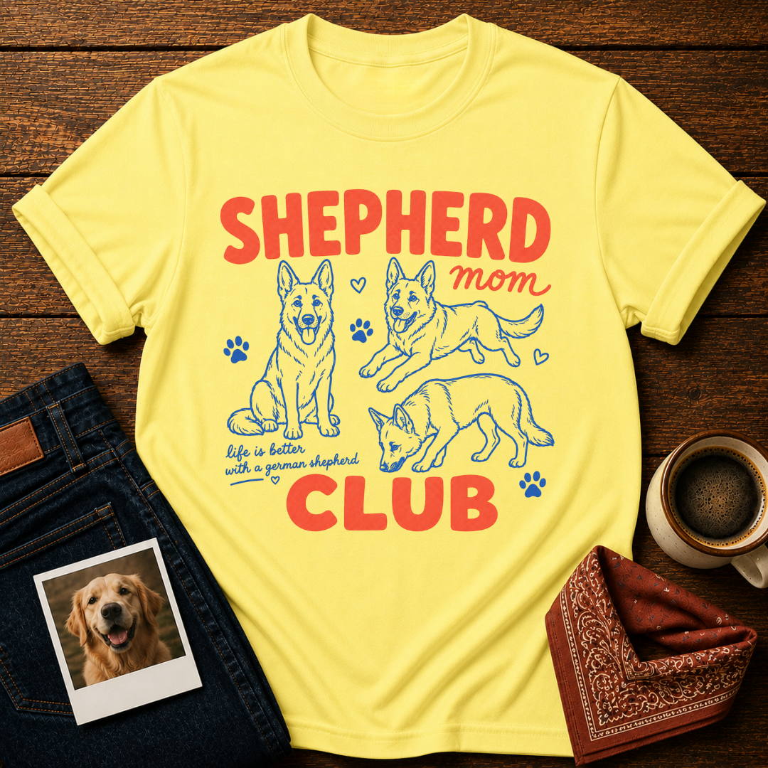 Shepherd Mom Club T-Shirt