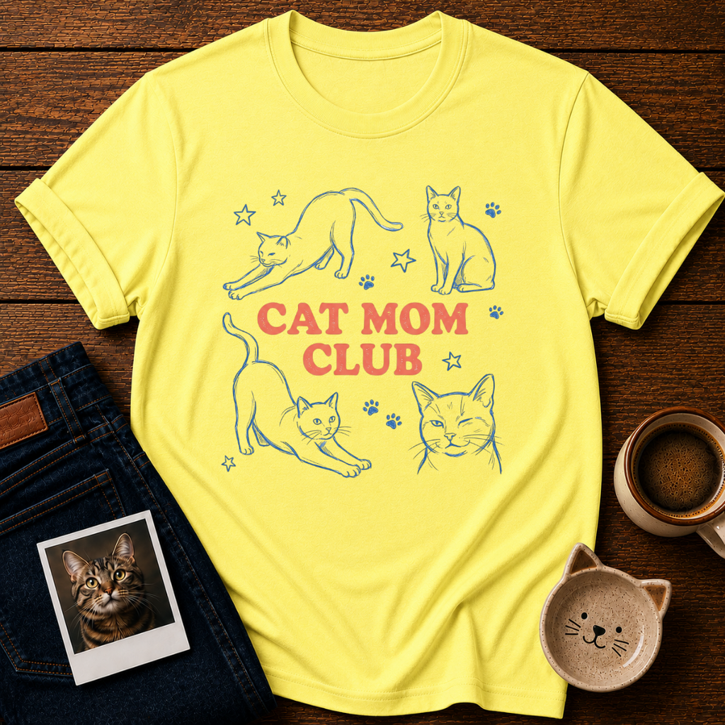 Cat Mom Club T-Shirt