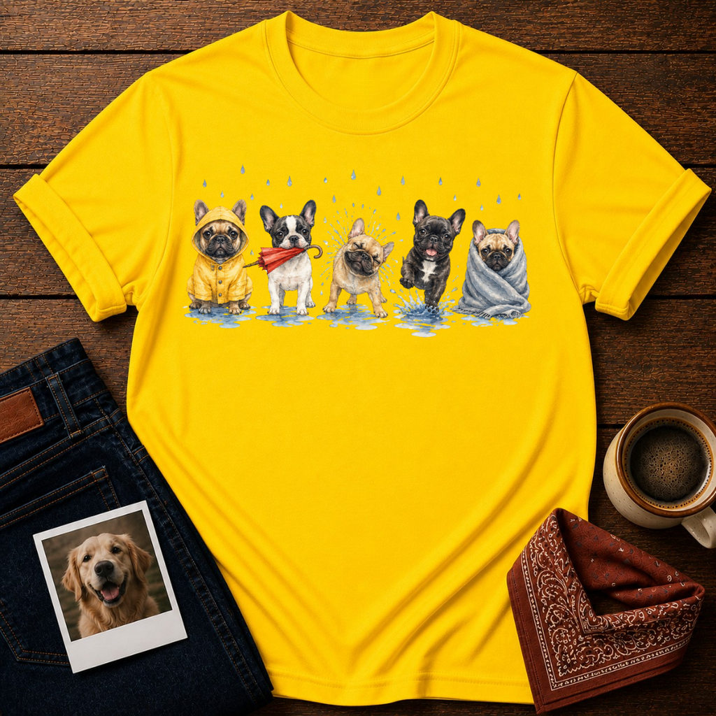 Frenchie Rainy Day T-Shirt