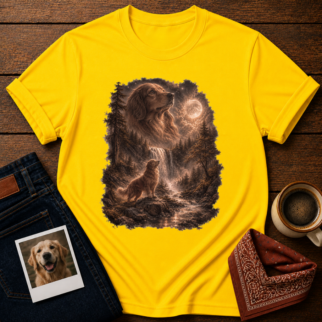 Dog Howling to the Moon T-Shirt