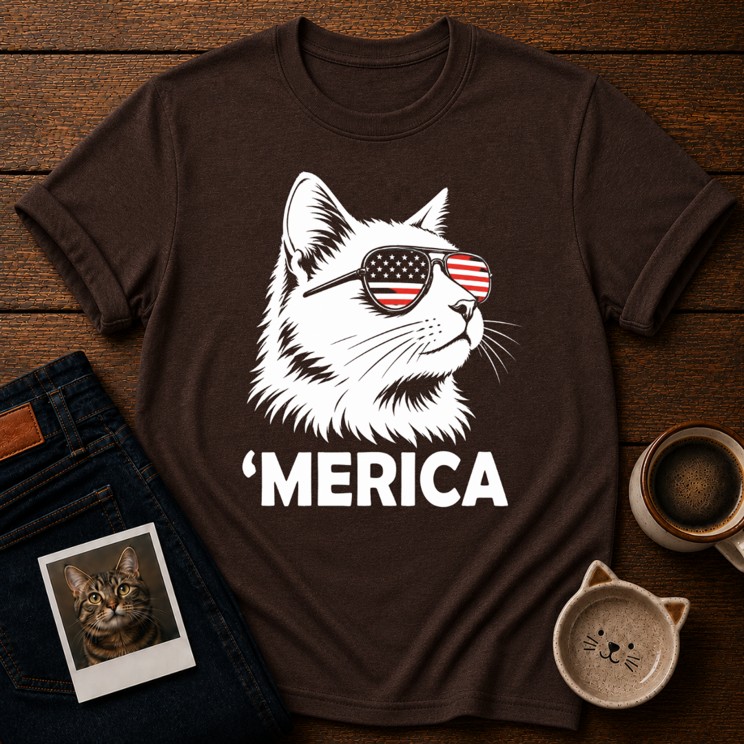 Merica Cat T-Shirt