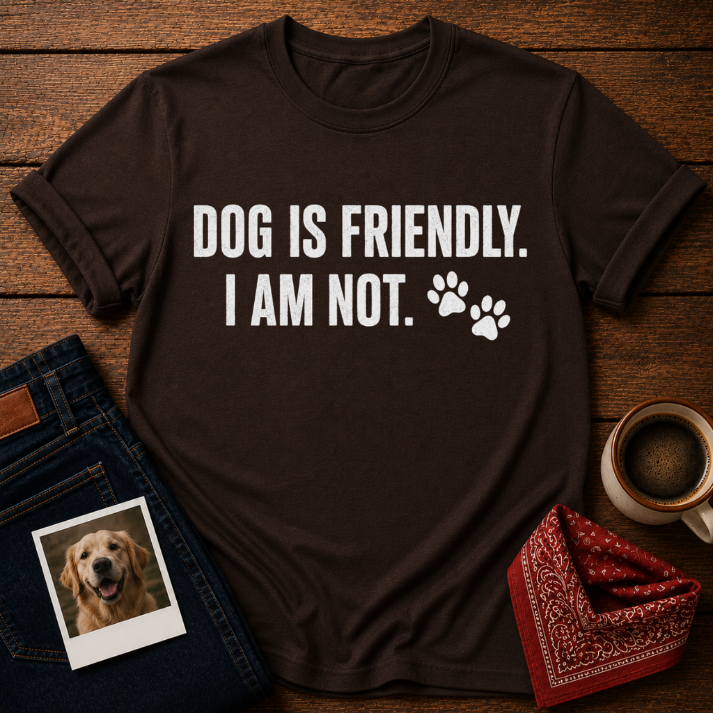 Dog Friendly, Human Not T-Shirt