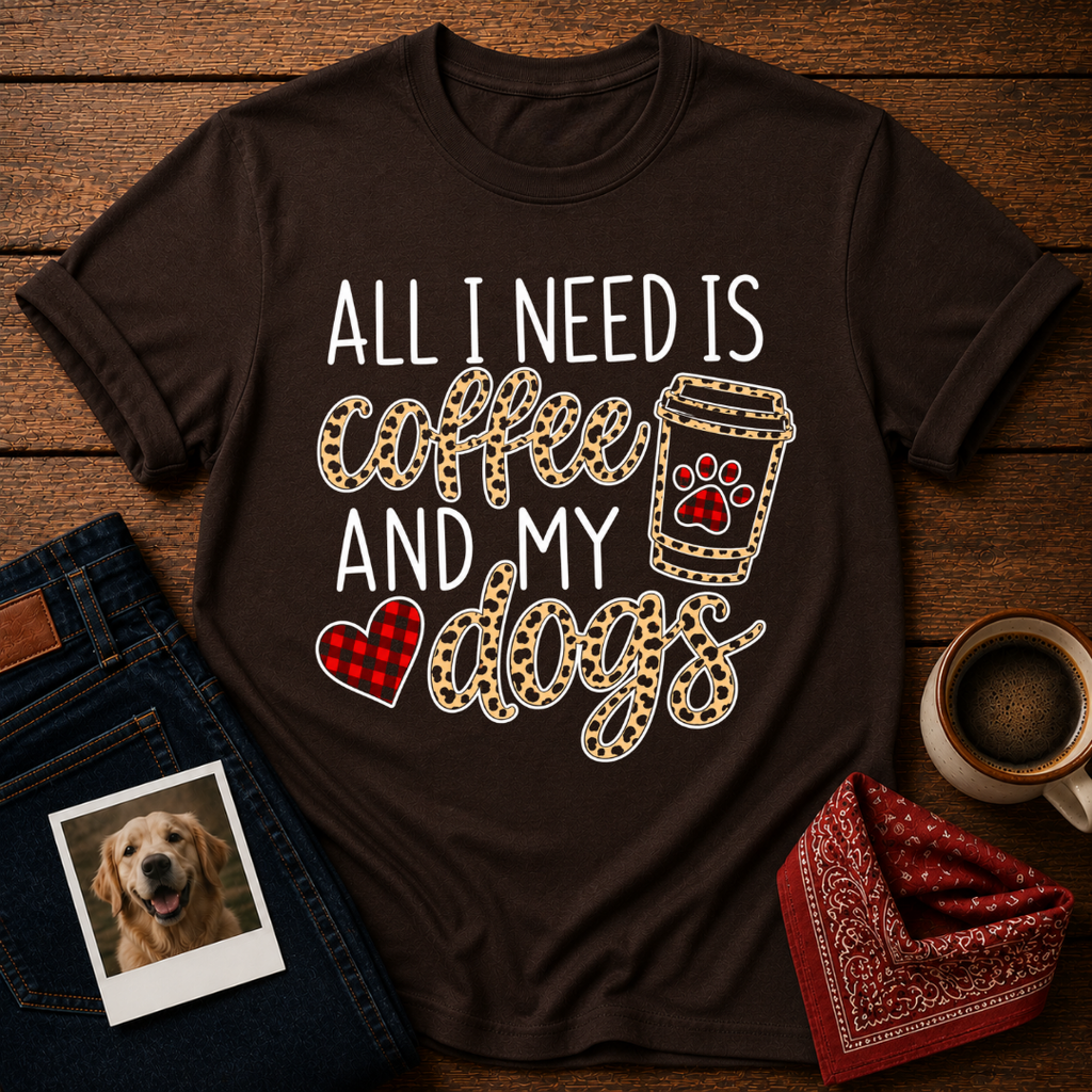 Coffee & Dogs, Obviously T-Shirt