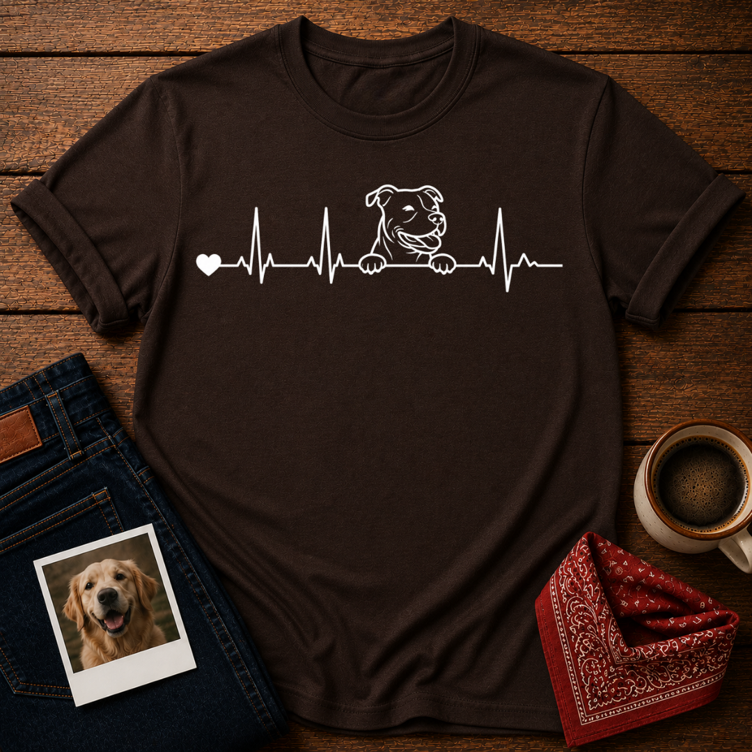 My Heart Beats Dog T-Shirt