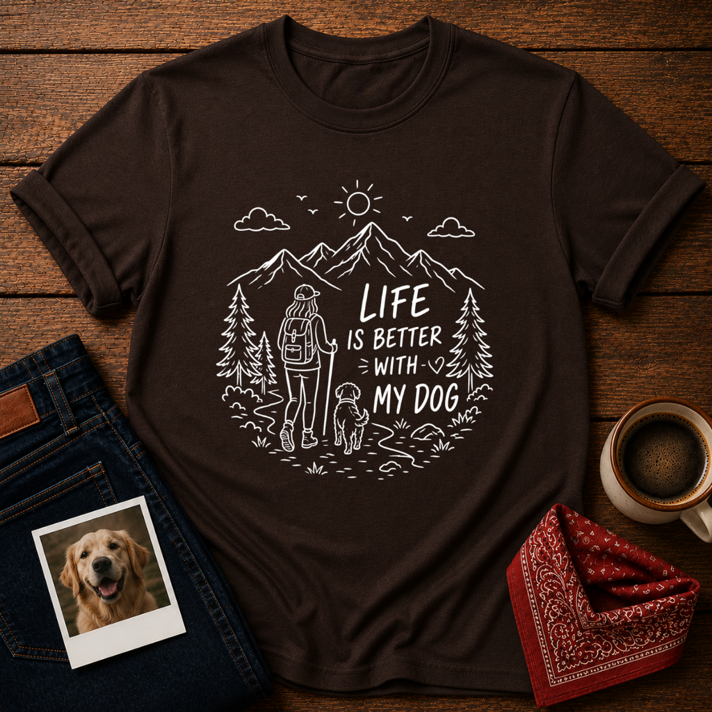 Life Better With Dog T-Shirt